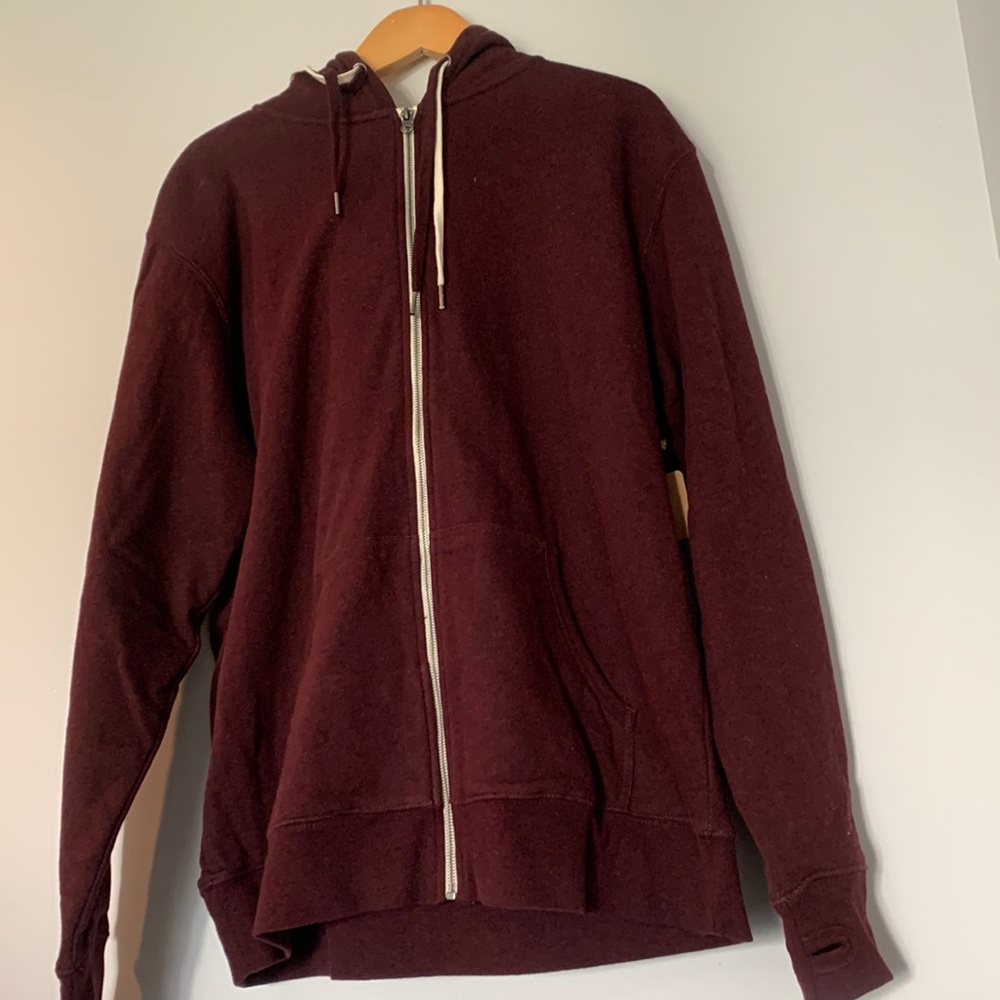 Sherpa lined hooded sweatshirt, new with tags